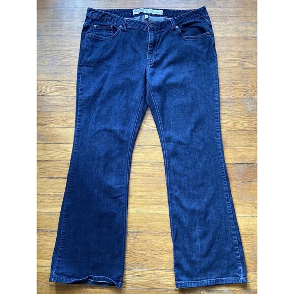 CHARLOTTE RUSSE Everyday BootCut Jeans sz 14S | Dark Blue - Picture 1 of 9